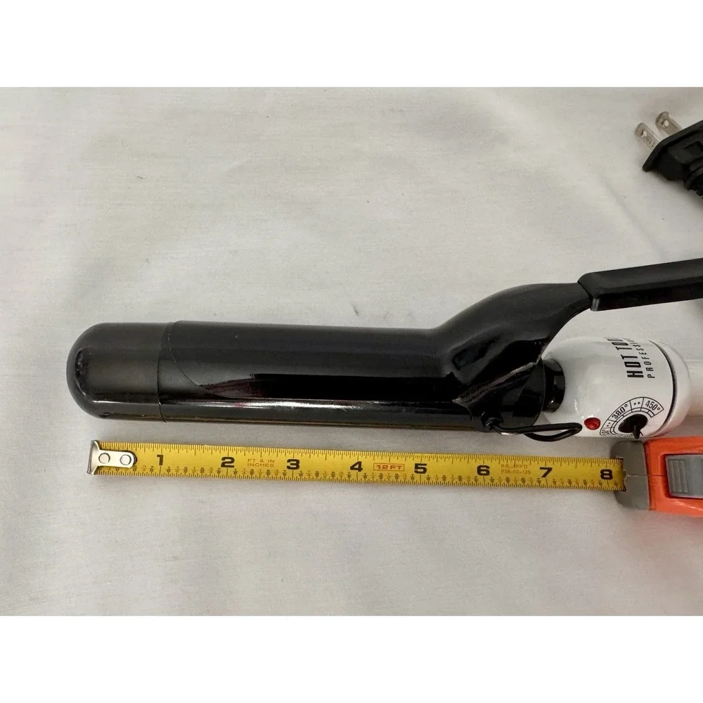 Hot Tools Professional Curling Iron 450°F Adjustable Heat Black/White